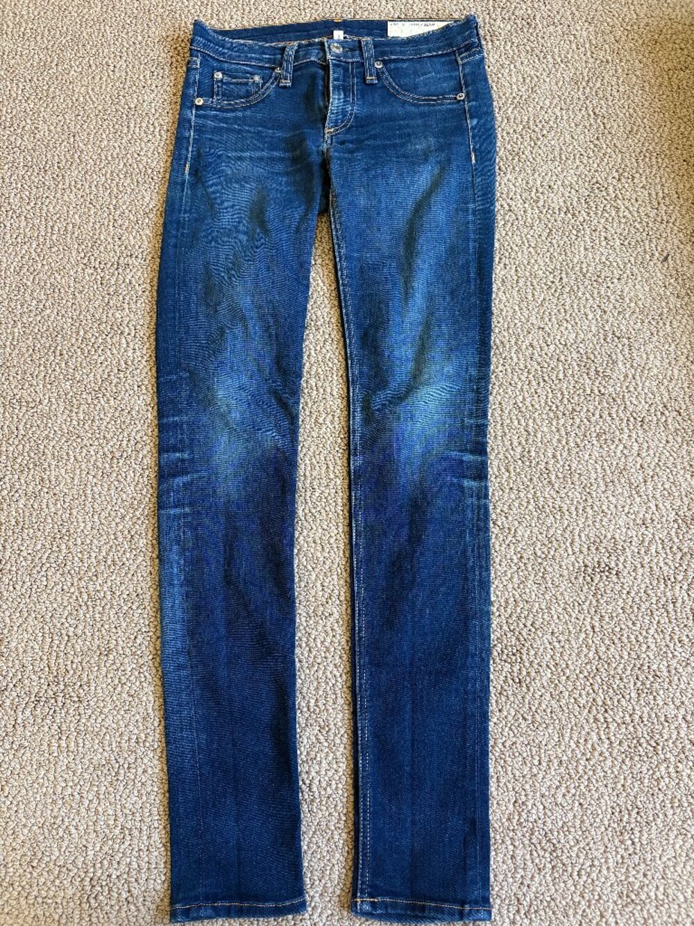 rag and bone Blue Skinny Jeans-Size 25